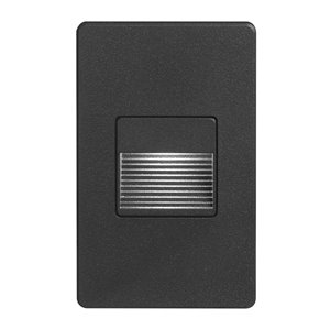 Dainolite Signature Rectangle Wall Light - LED - 4.9-in - Black