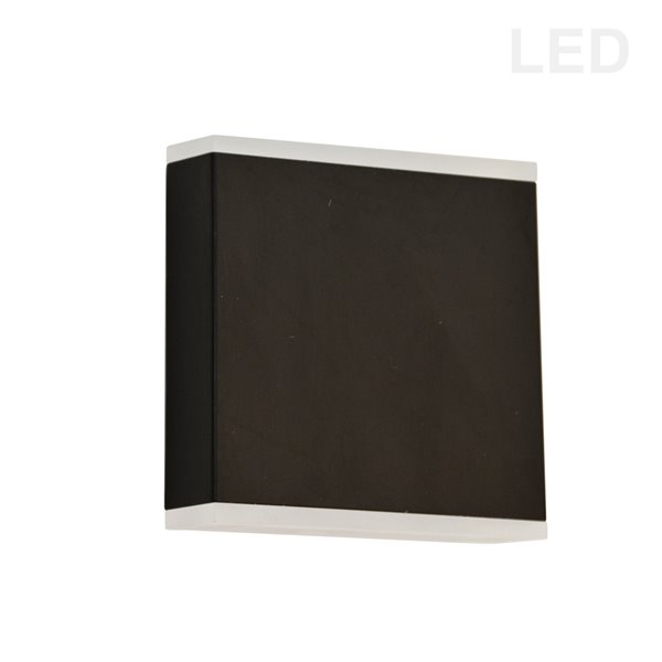 Applique murale à 2 lumières Emery de Dainolite, 4,88 po, noir mat