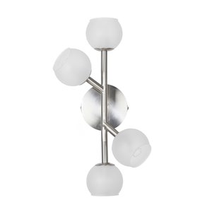 Dainolite Tanglewood Wall Sconce - 4-Light - 9.5-in - Satin Chrome