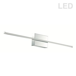 Applique murale à 1 lumière DEL Array de Dainolite, 36 po, chrome poli