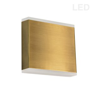 Applique murale à 2 lumières Emery de Dainolite, 4,88 po, laiton vieilli