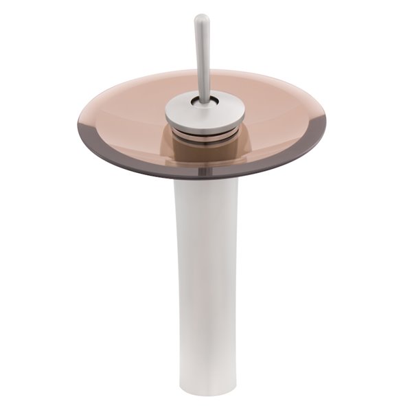 Novatto Falls Bathroom Faucet Set - 1-Handle - 11.5-in - Brushed Nickel