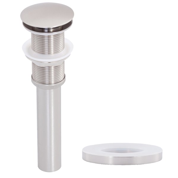 Novatto Falls Bathroom Faucet Set - 1-Handle - 11.5-in - Brushed Nickel