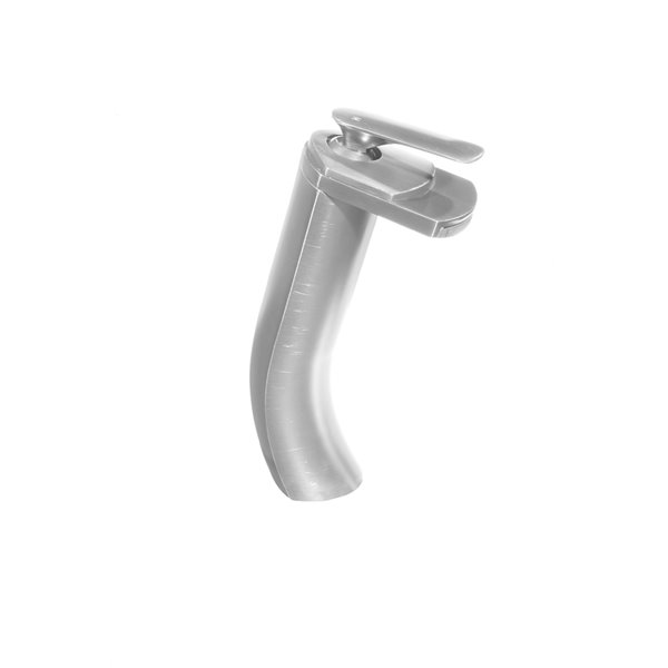 Novatto Cascade Single Lever Handle Faucet - 11-in - Brushed Nickel