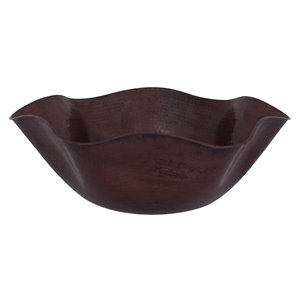Novatto Andulusia  Vessel Sink - 16-in - Hammered Antique Copper/Oil Rubbed Bronze