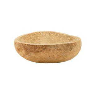 Novatto Cobblestone  Vessel Sink - 17-in - Natural Polished Stone