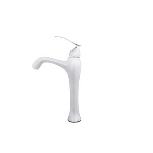 Novatto Traditional Single Lever Handle Faucet - 12.25-in - Brushed Nickel