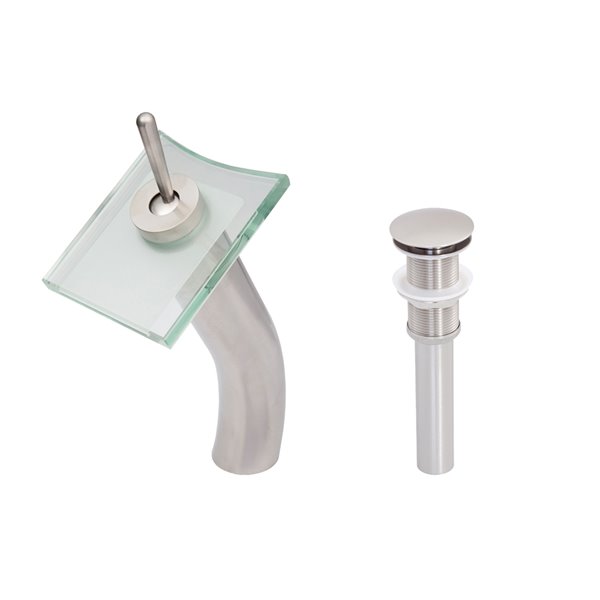 Novatto Squared Single Lever Handle Faucet Set - 11.13-in