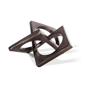 Gild Design House Livia Abstract Decorative Metal Accessory - Bronze - 5-in