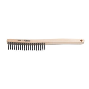 Lincoln Electric Row Wire Brush - Carbon Steel - 13.75-in