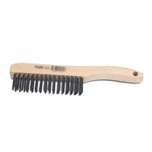 Lincoln Electric Row Wire Brush - Carbon Steel - 9.5-in