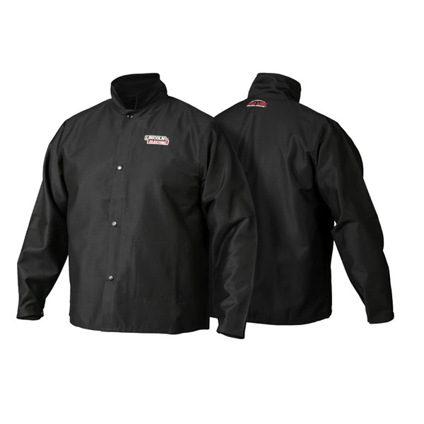 Lincoln Electric Red Line Traditional Flame Retardant Welding Jacket - Medium - Black