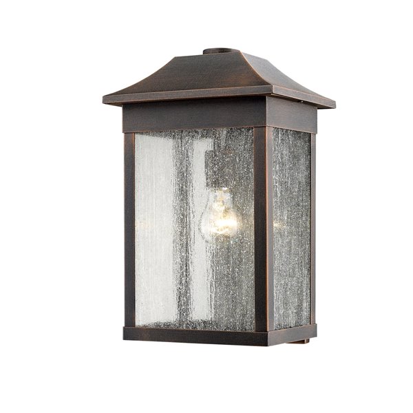 Artcraft Lighting Morgan SC13102RU Outdoor Wall Light - 9-in x 9-in x 16-in - Rust