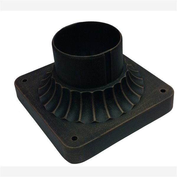 Fixation de base pour lampadaire Classico d'Artcraft Lighting AC226RU, 5,75 po x 3,5 po, bronze