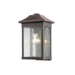 Applique murale extérieure Morgan SC13101RU d'Artcraft Lighting, 7 po x 7 po x 13 po, rouille