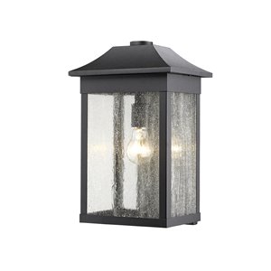 Applique murale extérieure Morgan SC13102BK d'Artcraft Lighting, 10 po x 9 po x 16 po, noir