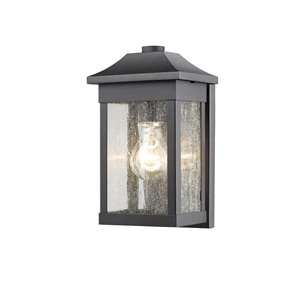 Applique murale extérieure Morgan SC13100BK d'Artcraft Lighting, 5,5 po x 5,5 po x 10,5 po, noir