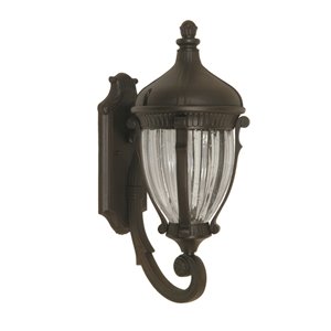 Applique murale extérieure Anapolis AC8570OB d'Artcraft Lighting, 12,5 po x 12,5 po x 22 po, bronze
