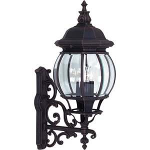 Applique murale extérieure Classico AC8490RU d'Artcraft Lighting, 16 po x 11 po x 29,5 po, rouille