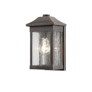 Applique murale extérieure Morgan SC13100RU d'Artcraft Lighting, 5,5 po x 5,5 po x 10,5 po, rouille