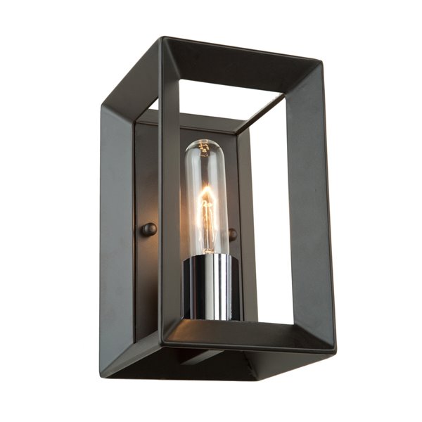 Artcraft Lighting Vineyard Wall Light AC10060BC - 5-in x 5-in x 9-in - Black