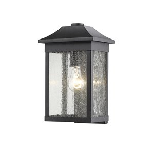Applique murale extérieure Morgan SC13101BK d'Artcraft Lighting, 7 po x 7 po x 13 po, noir