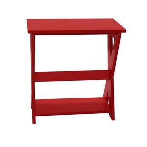 My Custom Sports Chair Outdoor End Table - Red