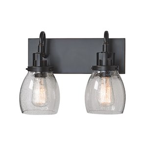 Russell Lighting Dayton Vanity 2-Light Wall Sconce - Java Gold - 11-in x 15-in