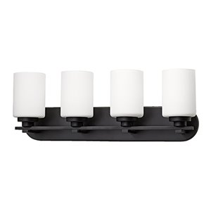 Russell Lighting Vanity 4-Light Wall Sconce - Java Gold - 9-in x 30-in