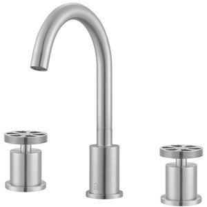 Ancona Nova Series Widespread Bathroom Faucet in Brushed Nickel finish