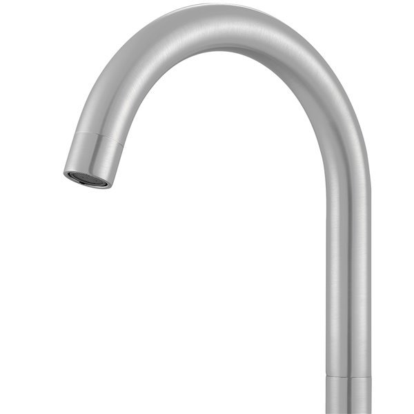 Ancona Ava Series Widespread Cross Handle Bathroom Faucet in Brushed Nickel finish