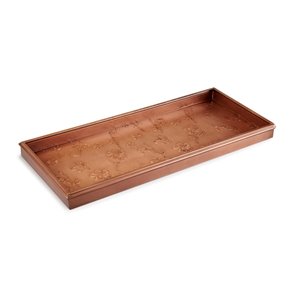 Good Directions Flowers Boot Tray - 13-in x 30-in x 2-in - Copper