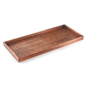 Good Directions Squares Multi-Purpose Boot Tray - 34-in x 14-in x 2-in - Copper