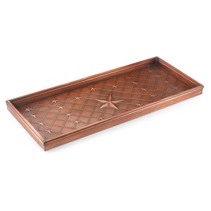 Good Directions Stars Multi-Purpose Boot Tray - 34-in x 14-in x 2-in - Copper