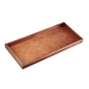 Good Directions Medallions Boot Tray - 13-in x 30-in x 2-in - Copper