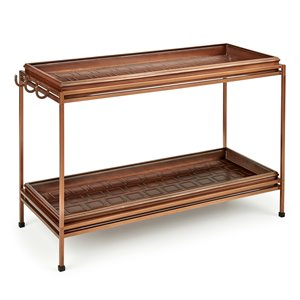 Good Directions Squares Double Boot Tray with Stand - 16.5-in x 24-in - Copper