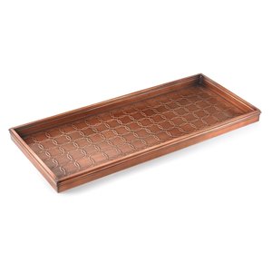 Good Directions Circles Multi-Purpose Boot Tray - 34-in x 14-in x 2-in - Copper