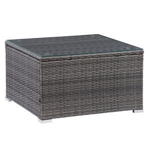 CorLiving Parksville Patio Coffee Table - 28-in - Blended Grey