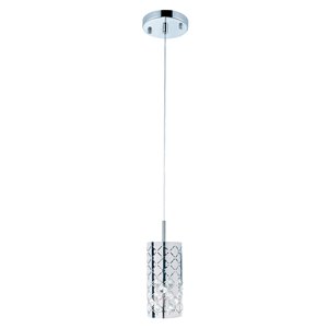 Luminaire suspendu Beldi à 1 lumière de la collection Marsala, noir