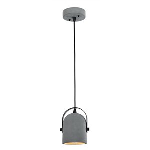 Beldi Astoria Collection 1-Light Pendant Light - Small - Black and Cement