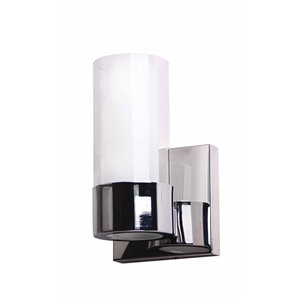 Beldi Martigny Collection 1-Light Wall Light - Chrome - 5.5-in x 7.7-in x 4.7-in