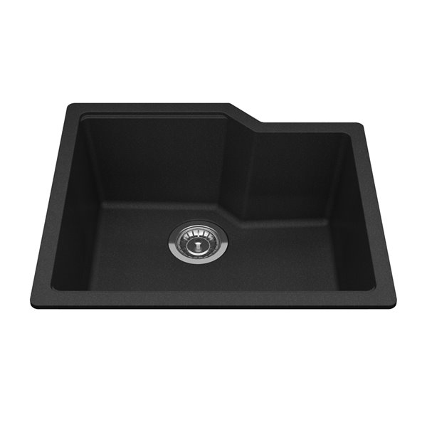 Kindred Granite Undermount Single Bowl Kitchen Sink Onyx 22 06 In X   330735548 MainImage 001 L 