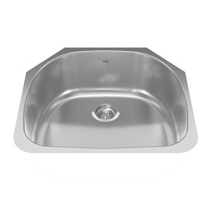 Kindred Reginox Undermount Single Bowl Stainless Steel Kitchen Sink - 23-in x 20.5-in