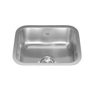 Kindred Reginox Undermount Single Bowl Prep / Kitchen Sink - 14.75-in x 12.75-in