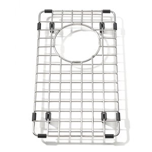 Grille de fond d'évier pour la cuisine en acier inoxydable, 7.75 po x 14 po x 1 po