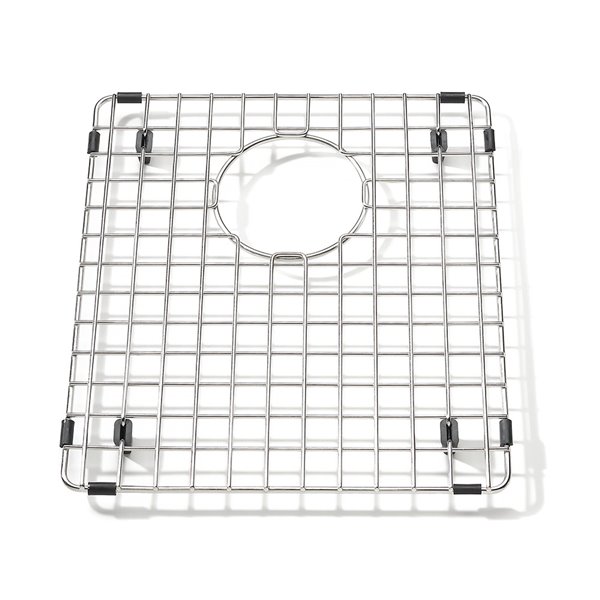 Protection d'évier de cuisine blanche en grille pour évier de cuisine -  Anti-rouille (31,8 x 45,7 cm)