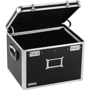 Vaultz Locking Letter/Legal File Chest - Black
