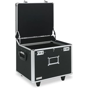 Vaultz Black Locking Letter/Legal Mobile File Chest