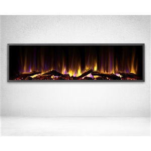 Dynasty Harmony 57-in Built-in Electric Fireplace - Black