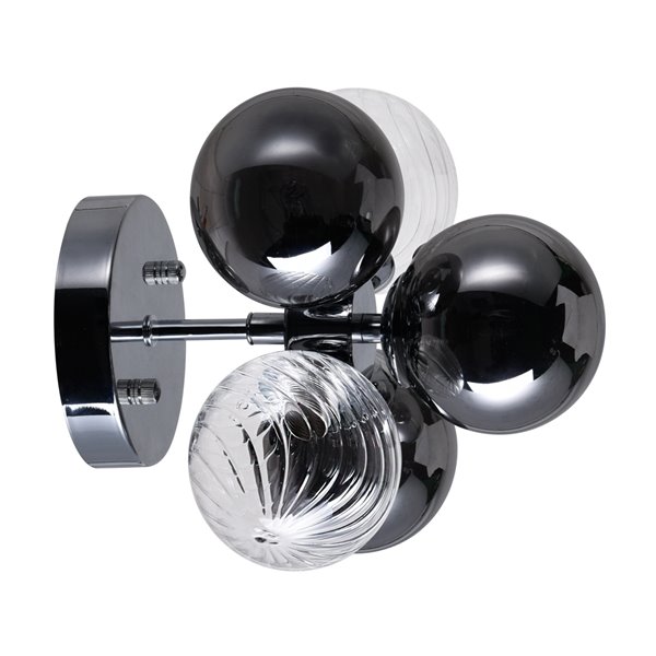 CWI Lighting Pallocino Contemporary 3-Light Sconce - Chrome Finish